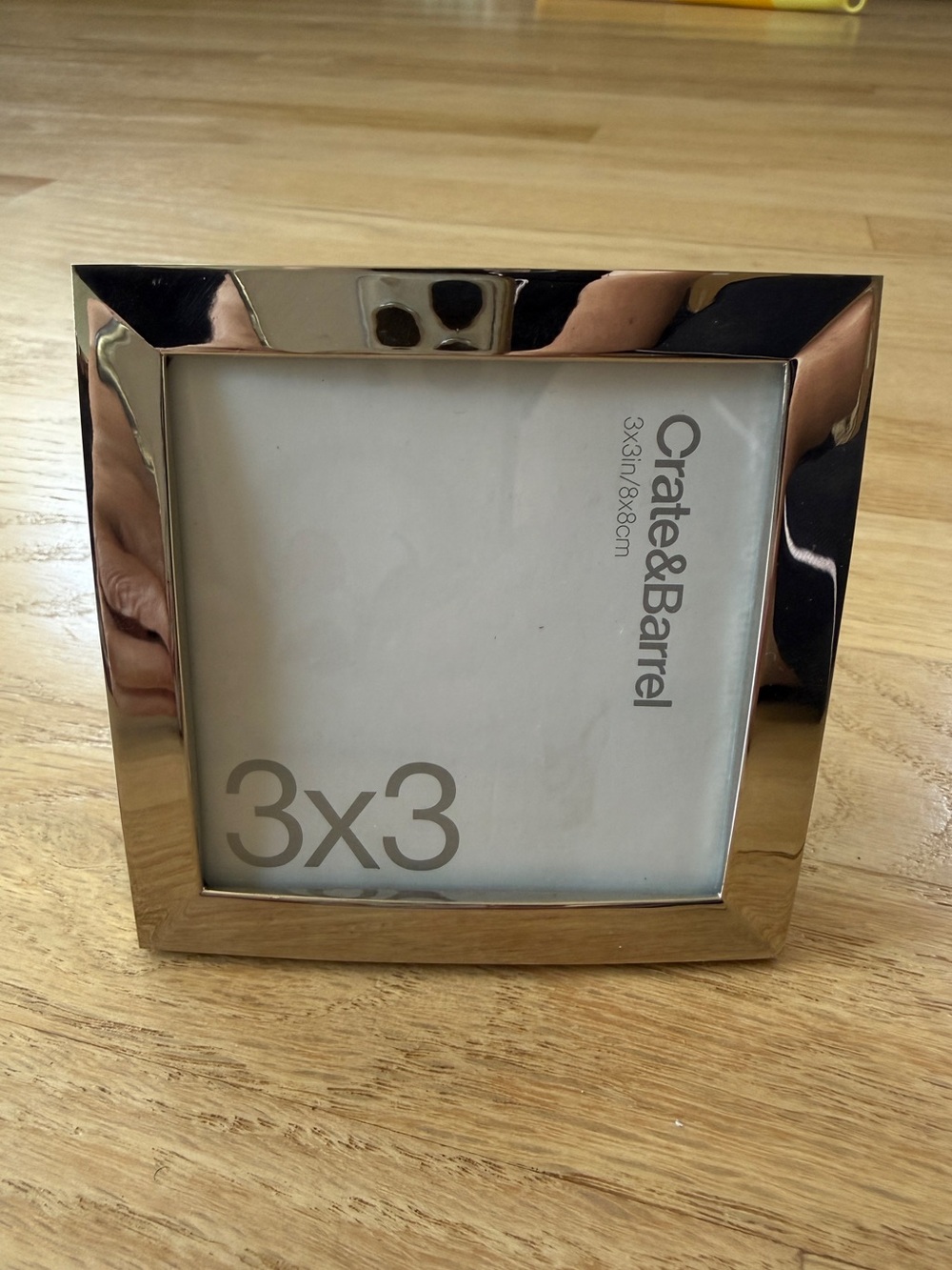 Crate&Barrel Silver Metal Mini Photo Frame